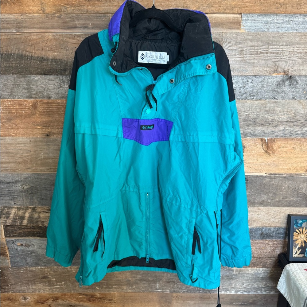 🧥 Columbia Sportswear Company Vintage Pullover Windbreaker – Men’s Large